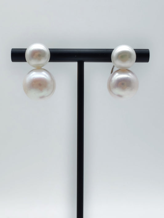 DOUBLE PEARL EARRINGS