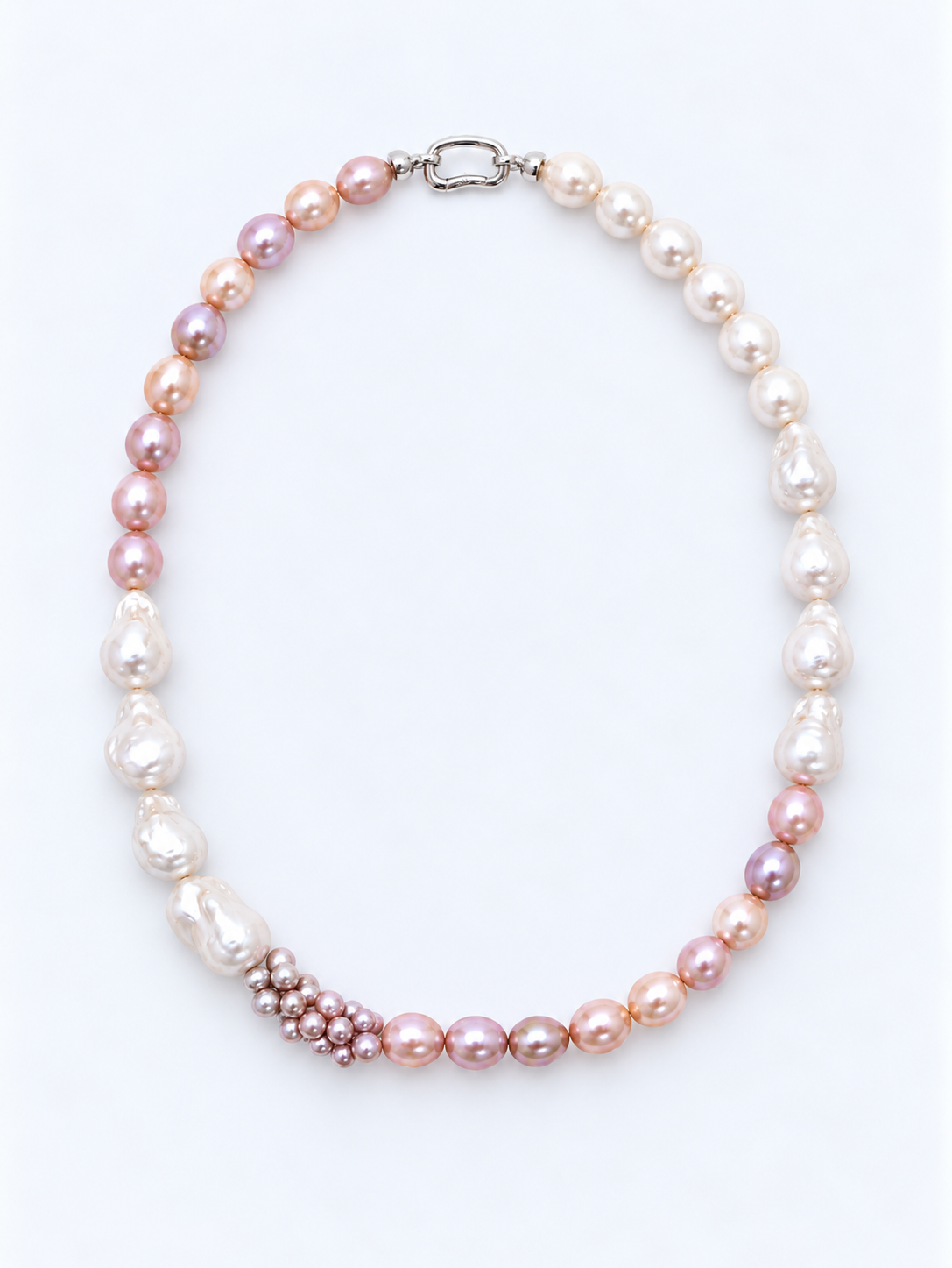 IRIDESCENT FRESHWATER BAROQUE PEARL NACKLACE