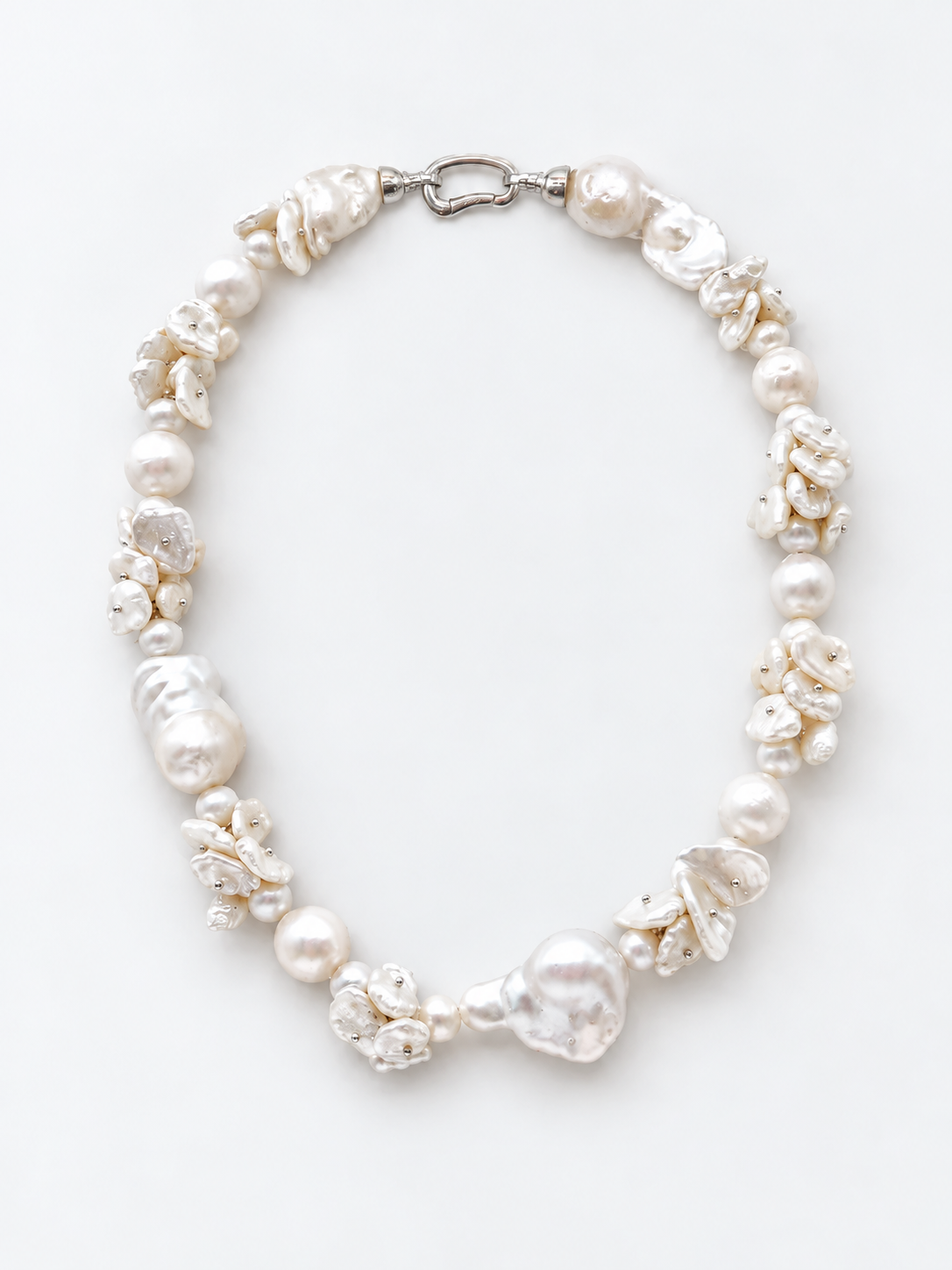 LARGE KESHI BAROQUE PEARL NECKLACE