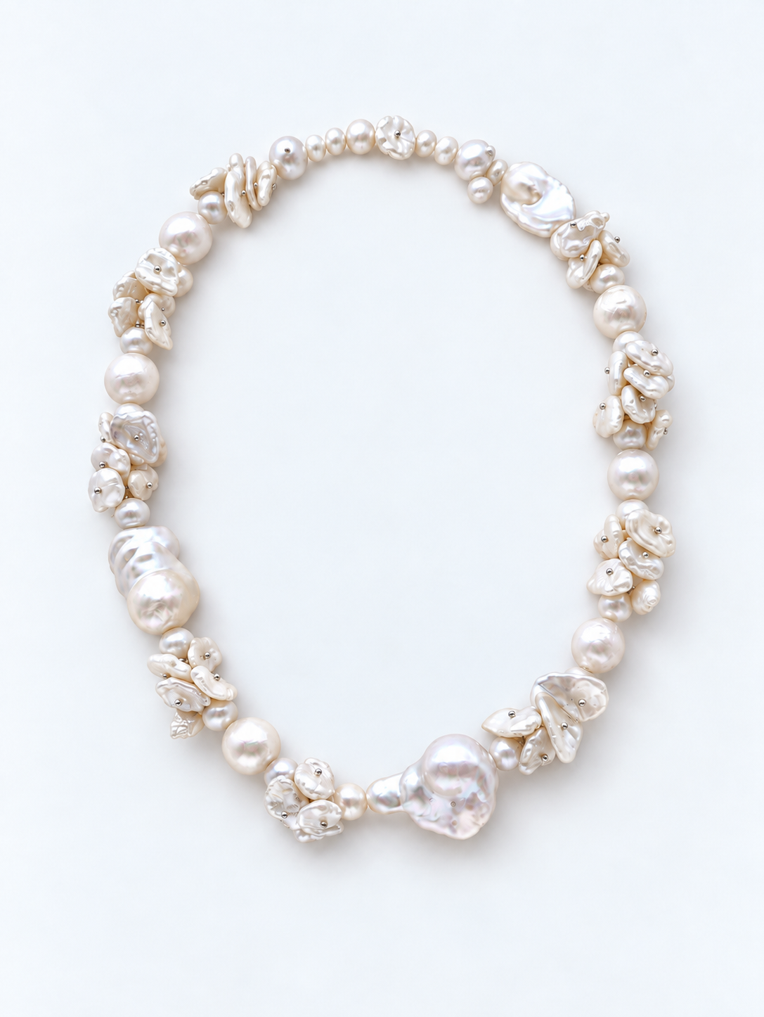 LARGE KESHI BAROQUE PEARL NECKLACE