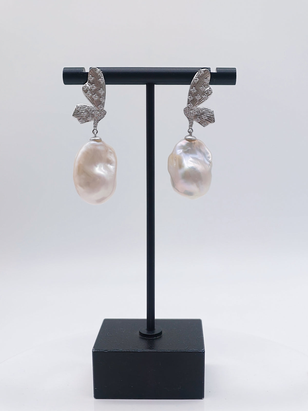 LARGE BAROQUE PEARL EARRINGS