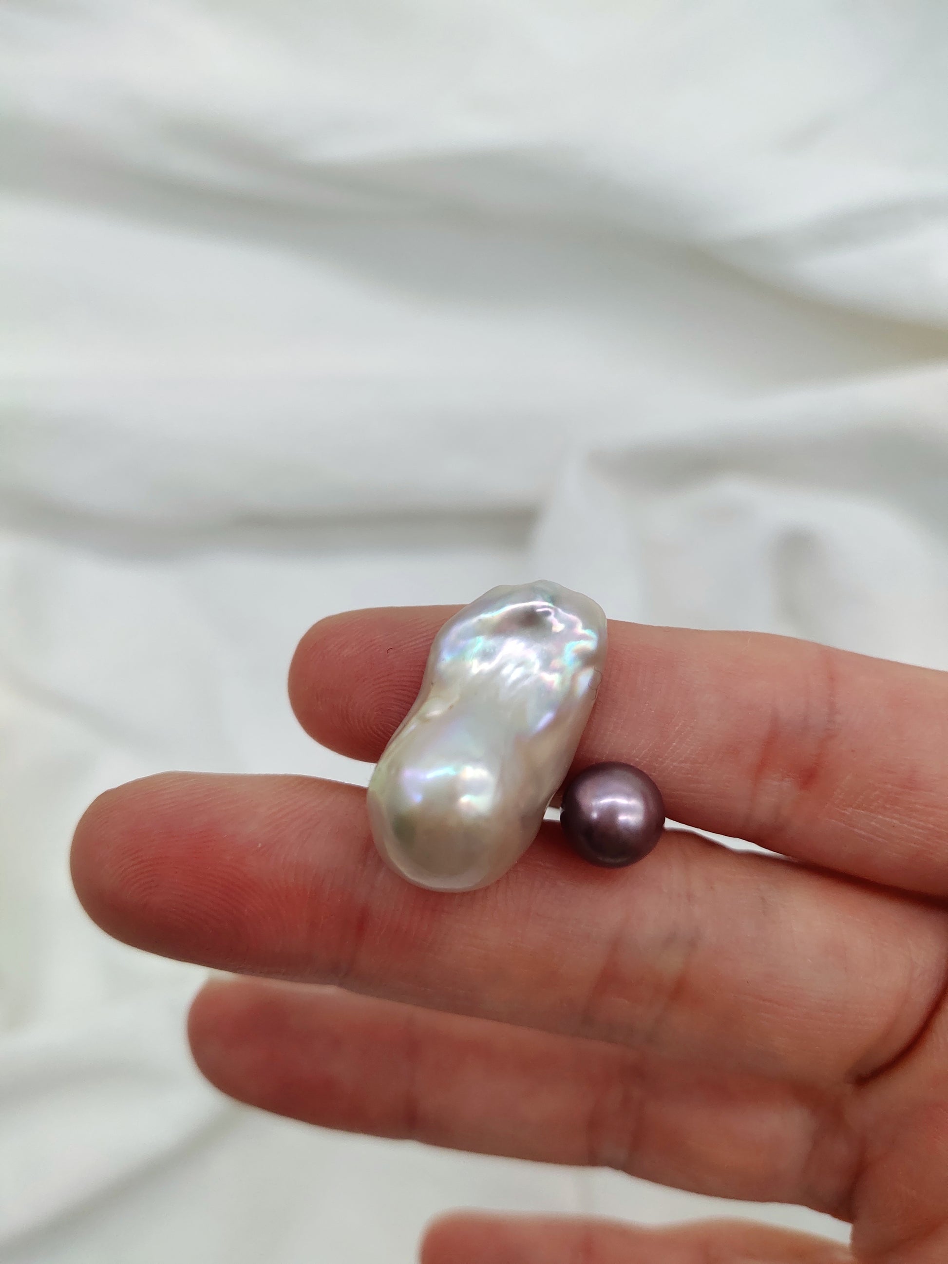 baroque pearl ring