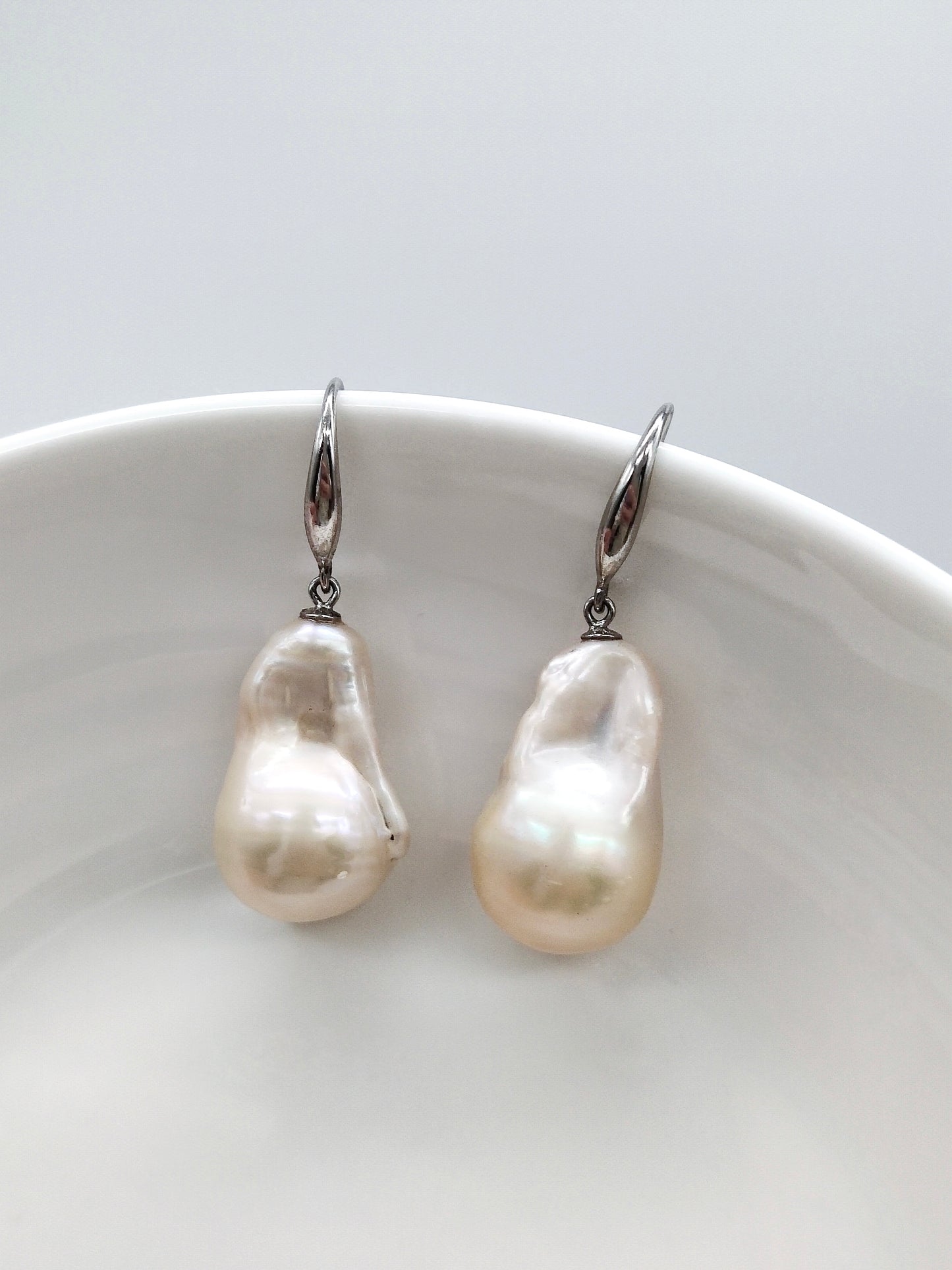 CHAMPAGNE BAROQUE PEARL EARRINGS - SPECIAL OFFER