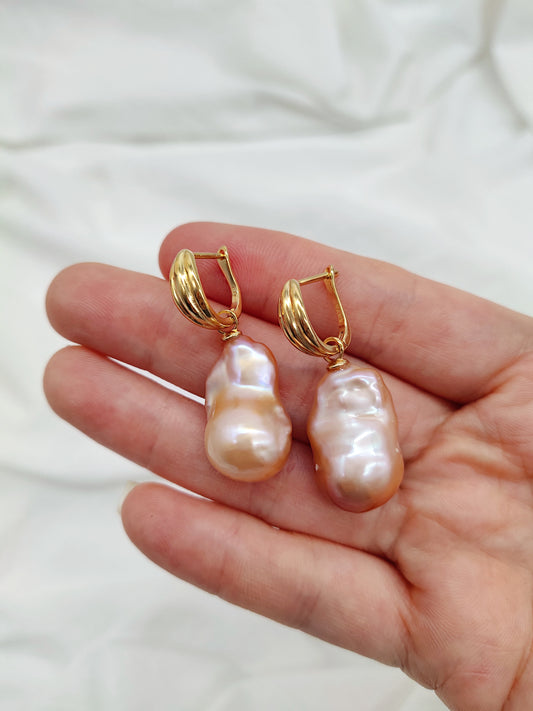 COLOURFUL BAROQUE PEARL EARRINGS