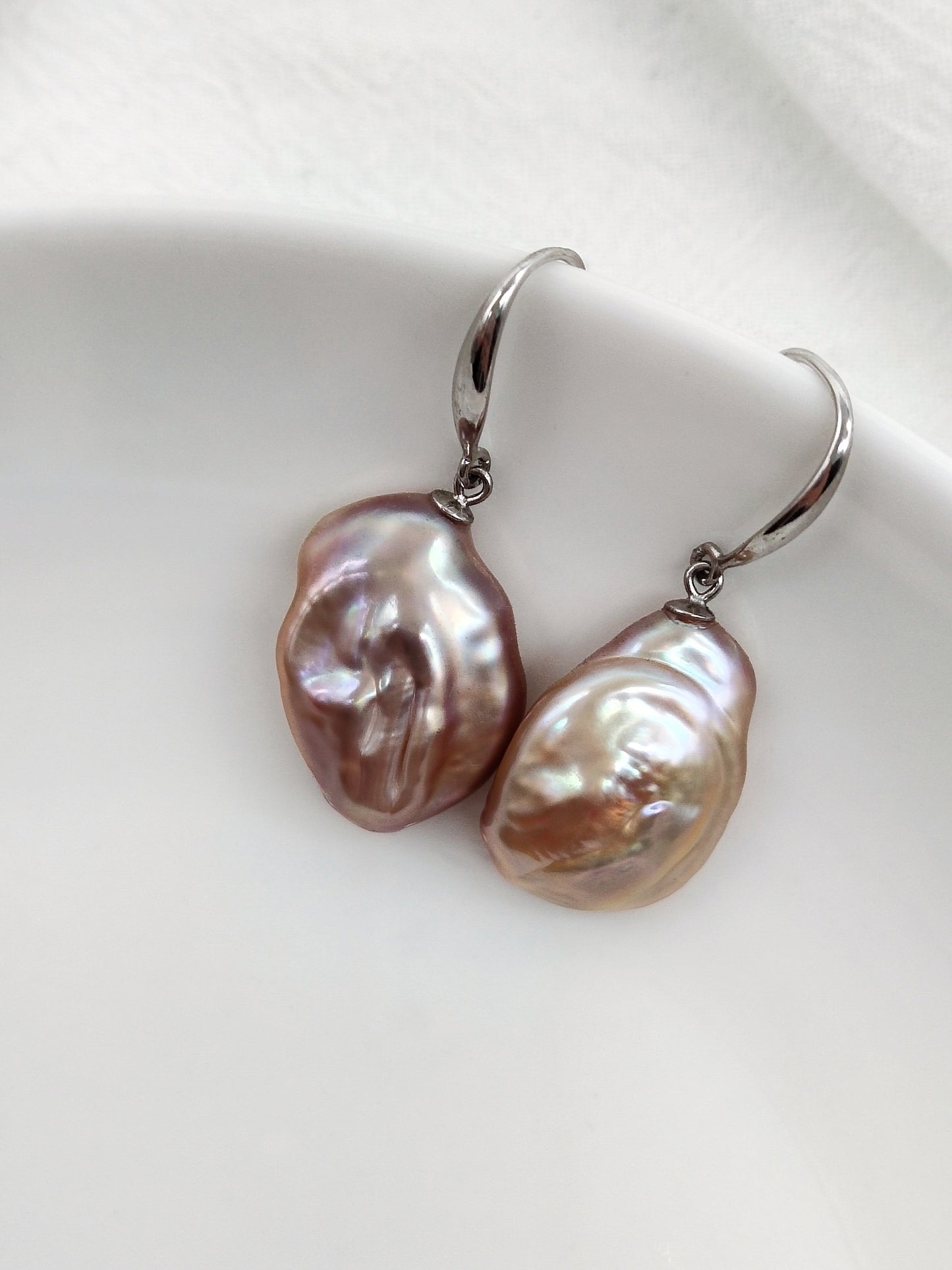 COLOURFUL FRESHWATER PEARL EARRINGS