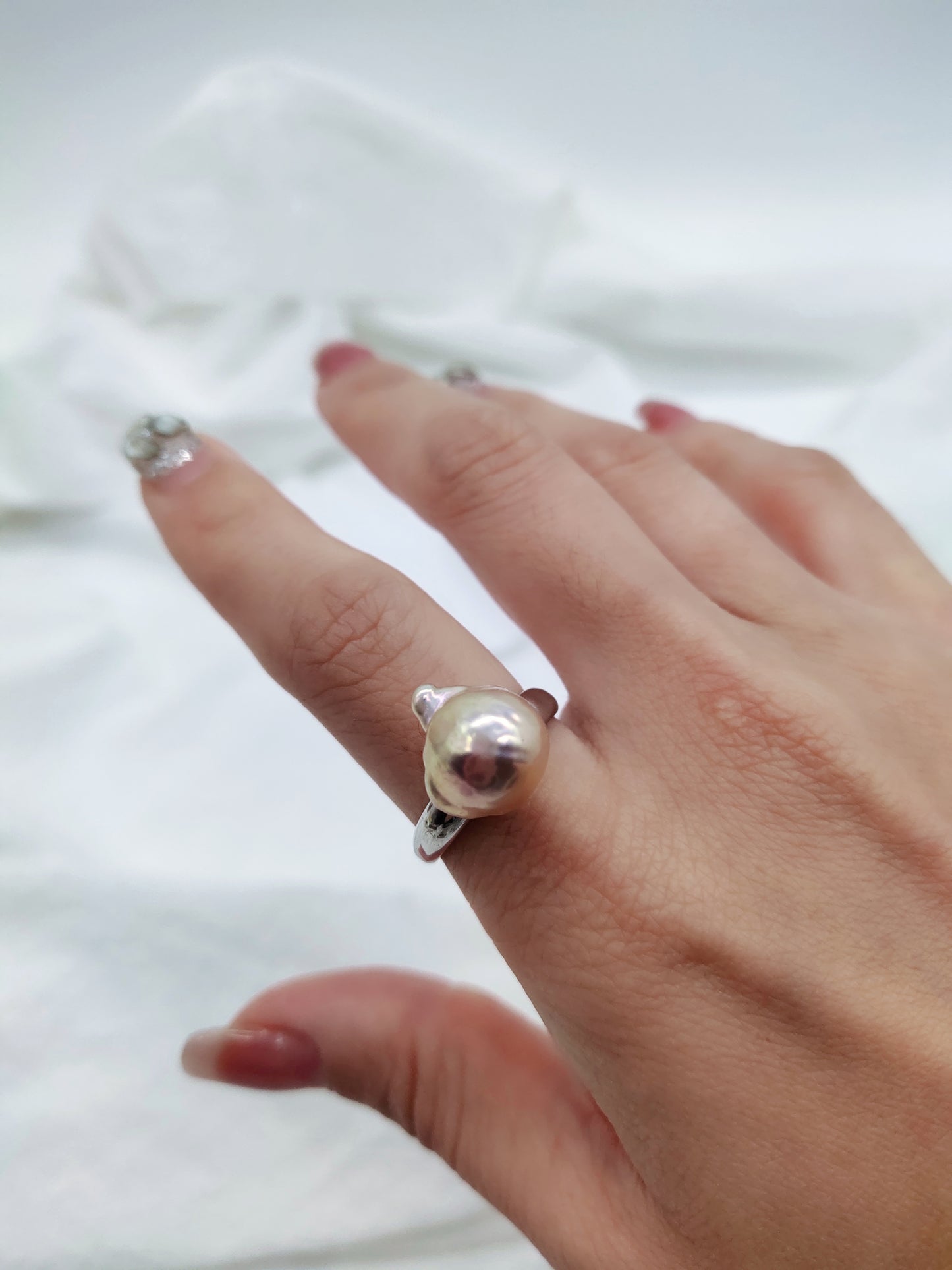 MINI BAROQUE PEARL RING