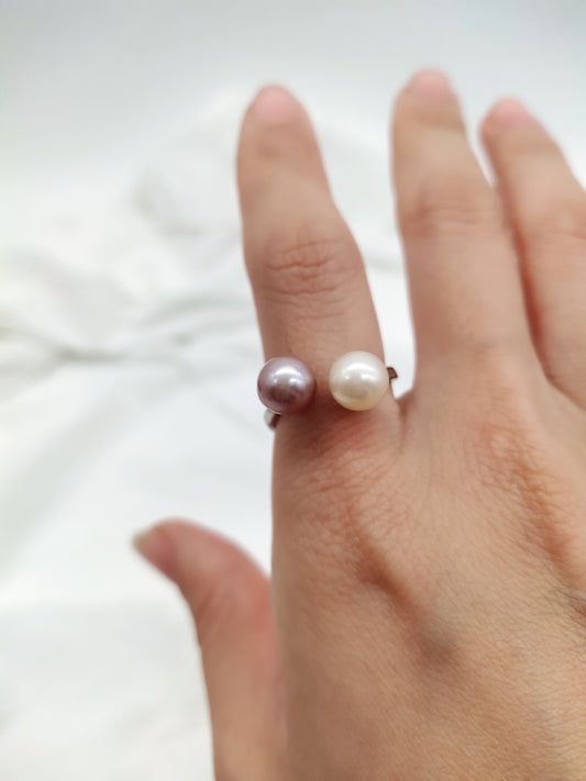 DOUBLE PEARL RING