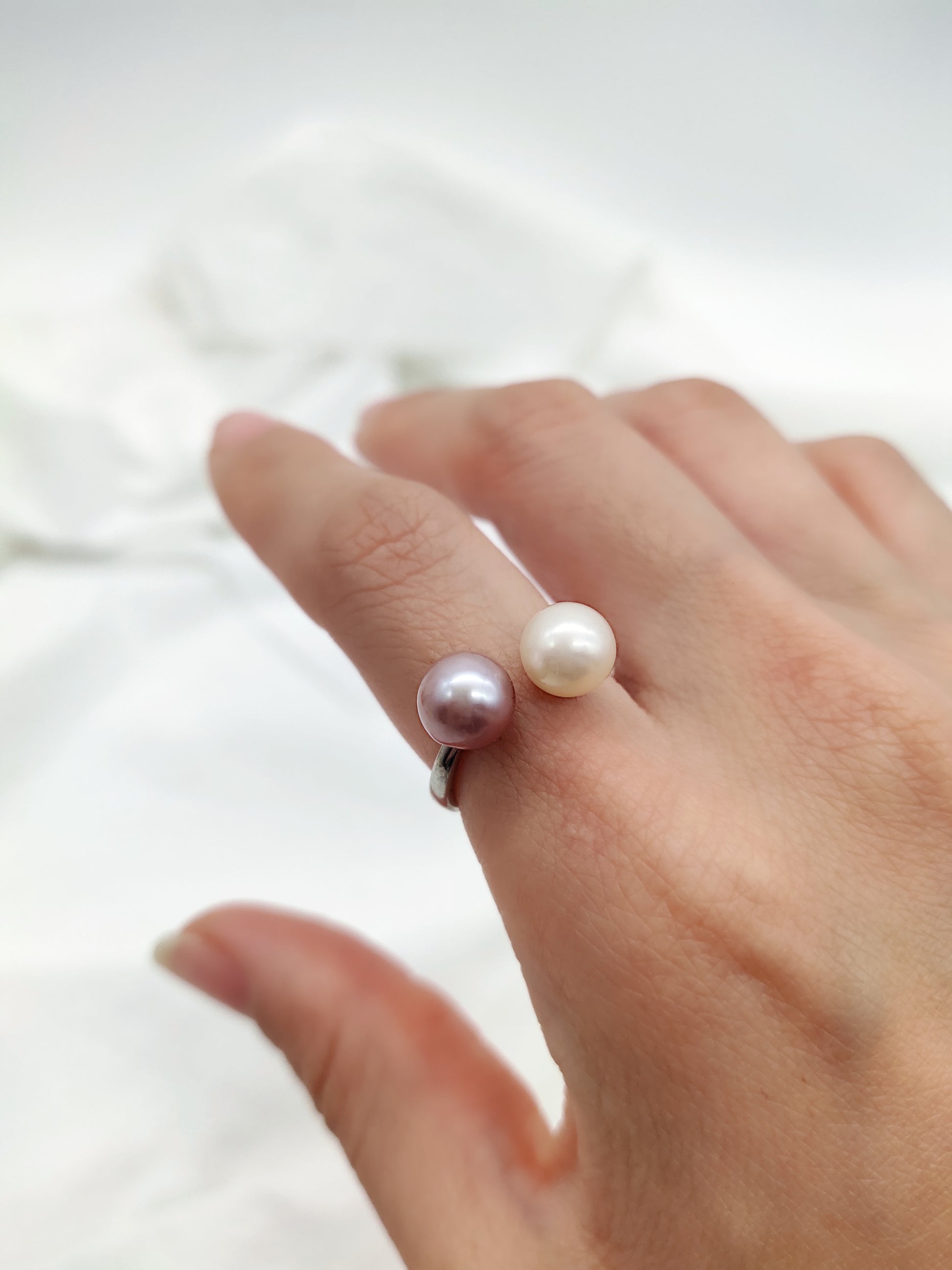 DOUBLE PEARL RING