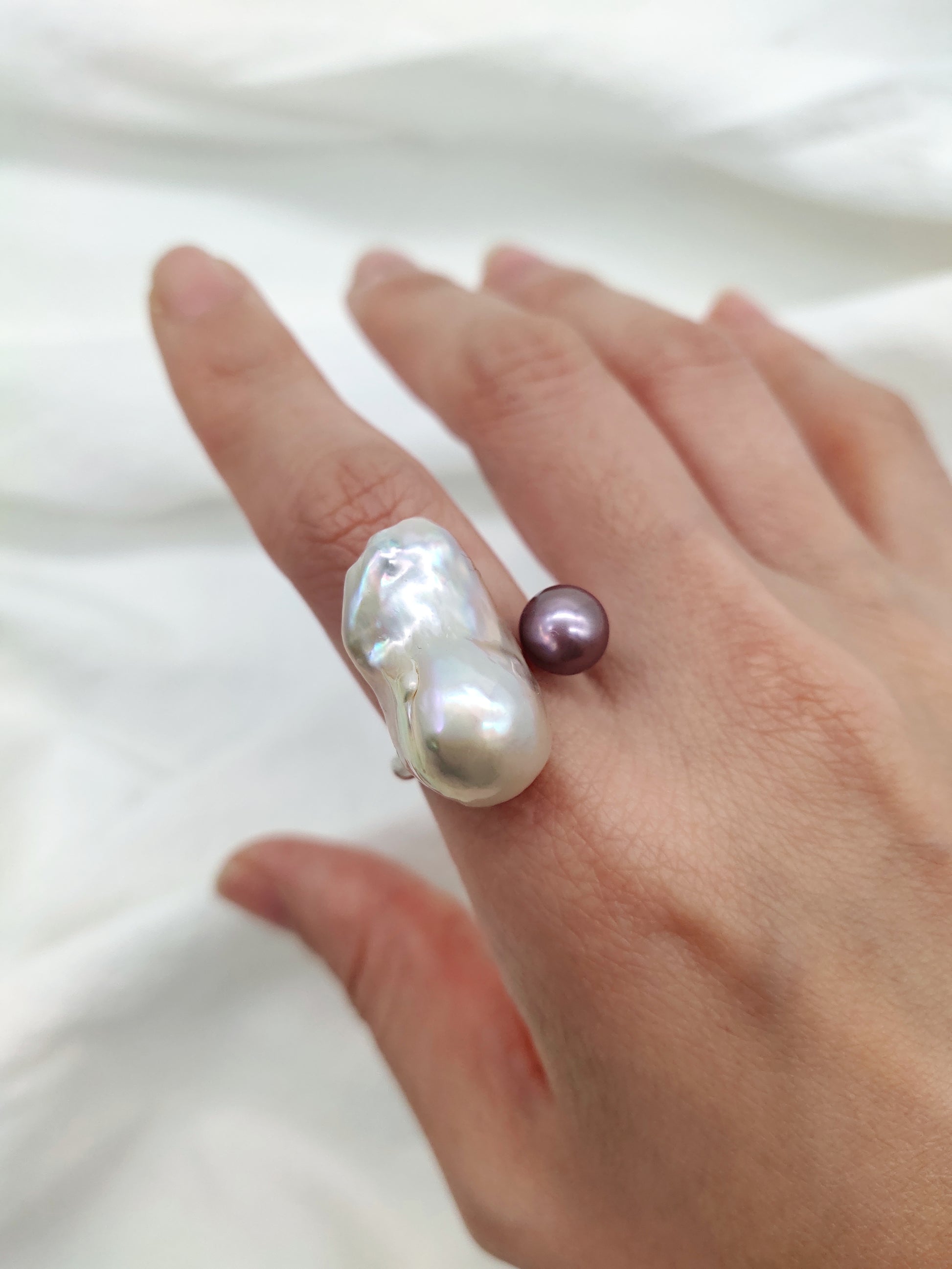 baroque pearl ring