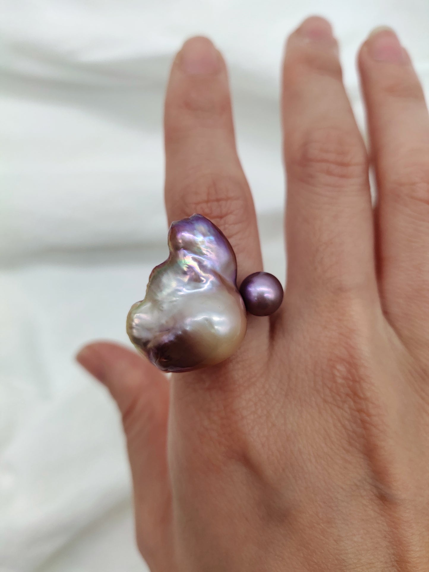 BAROQUE PEARL RING