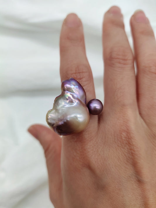 BAROQUE PEARL RING