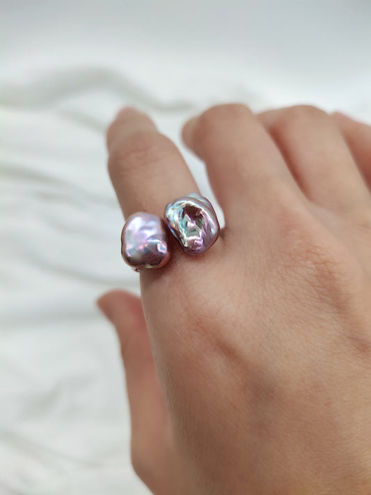 TOI ET MOI (YOU & ME) RING - KESHI PEARL