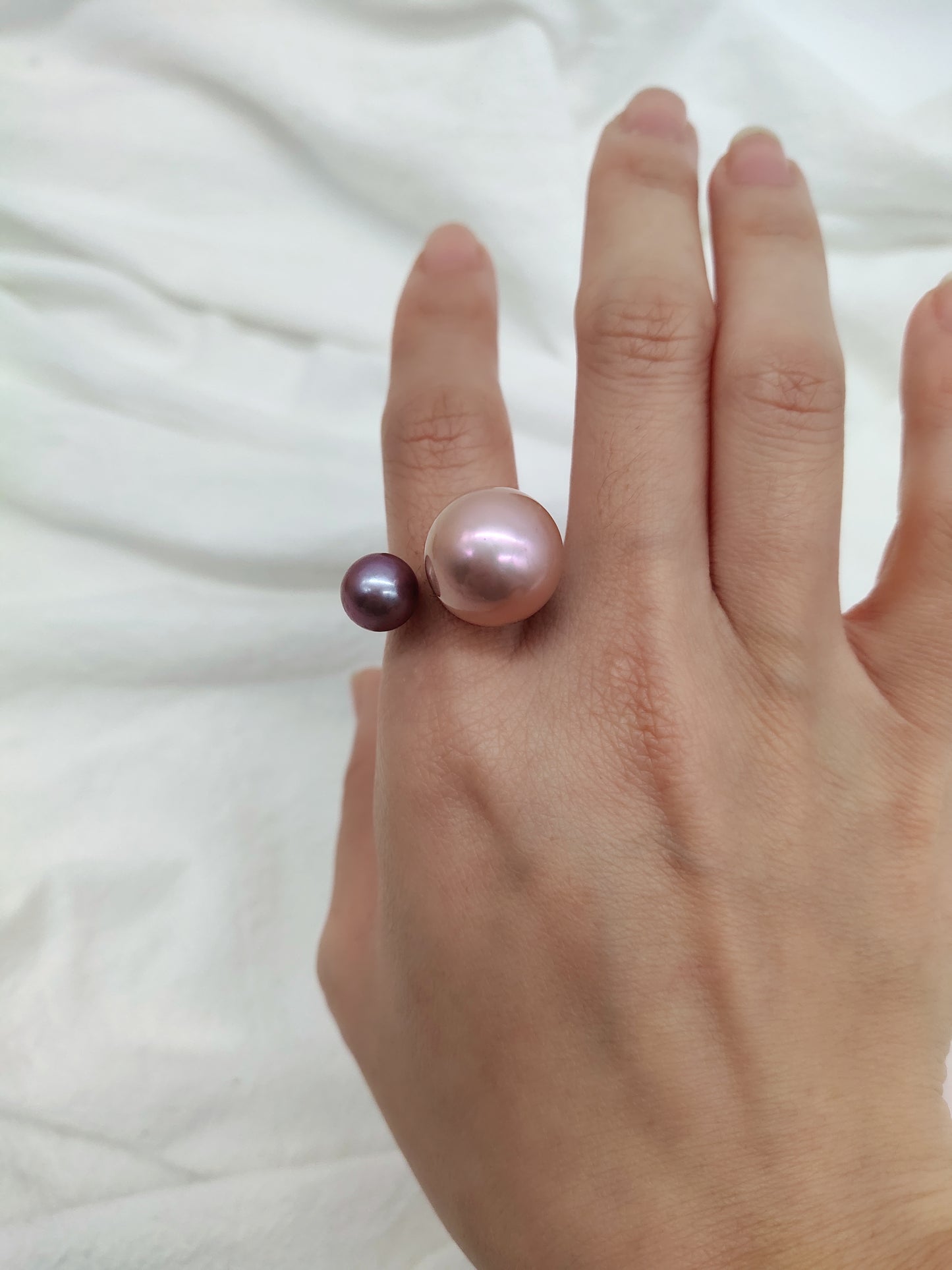 pink pearl ring