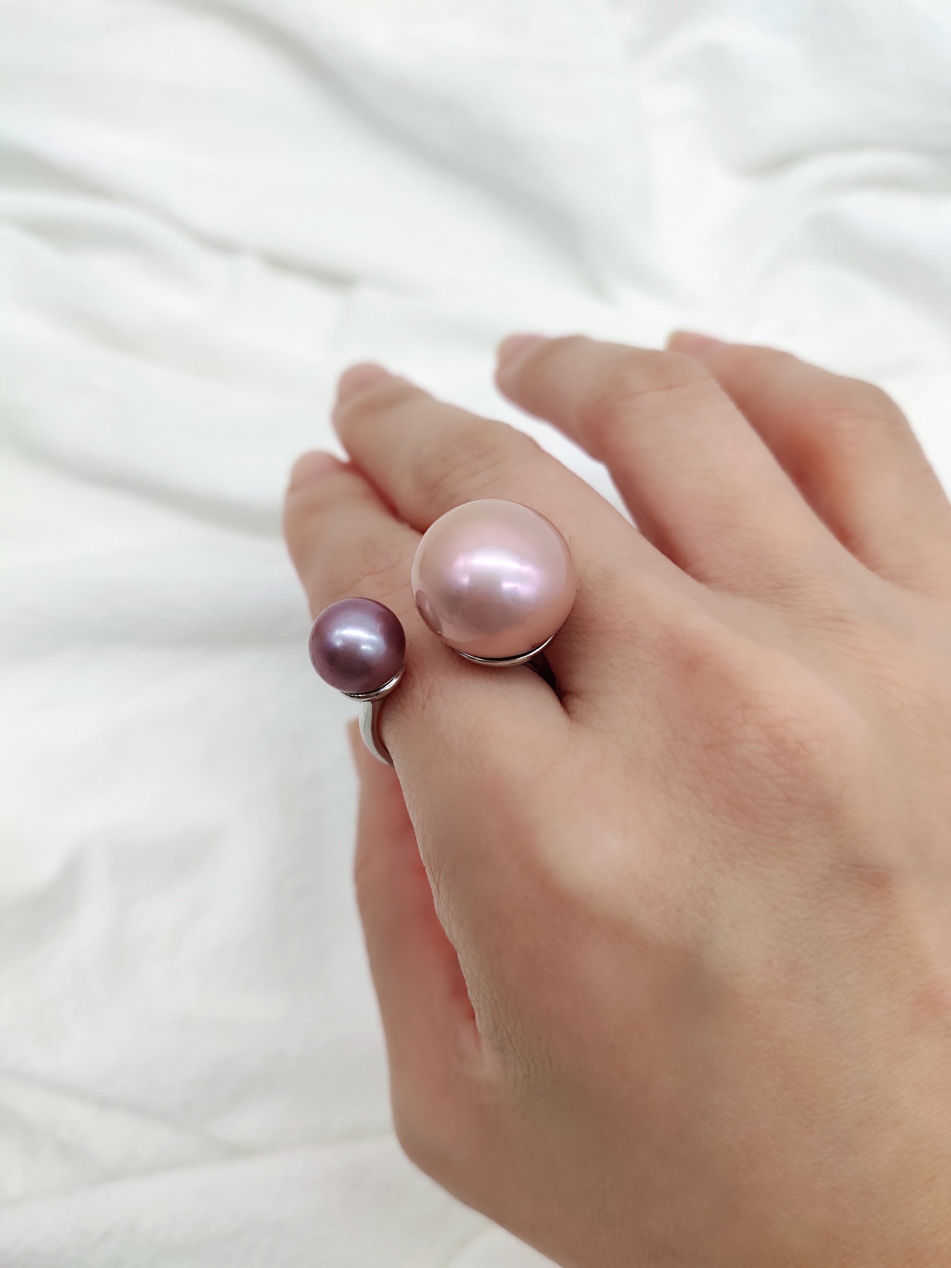 pink pearl ring