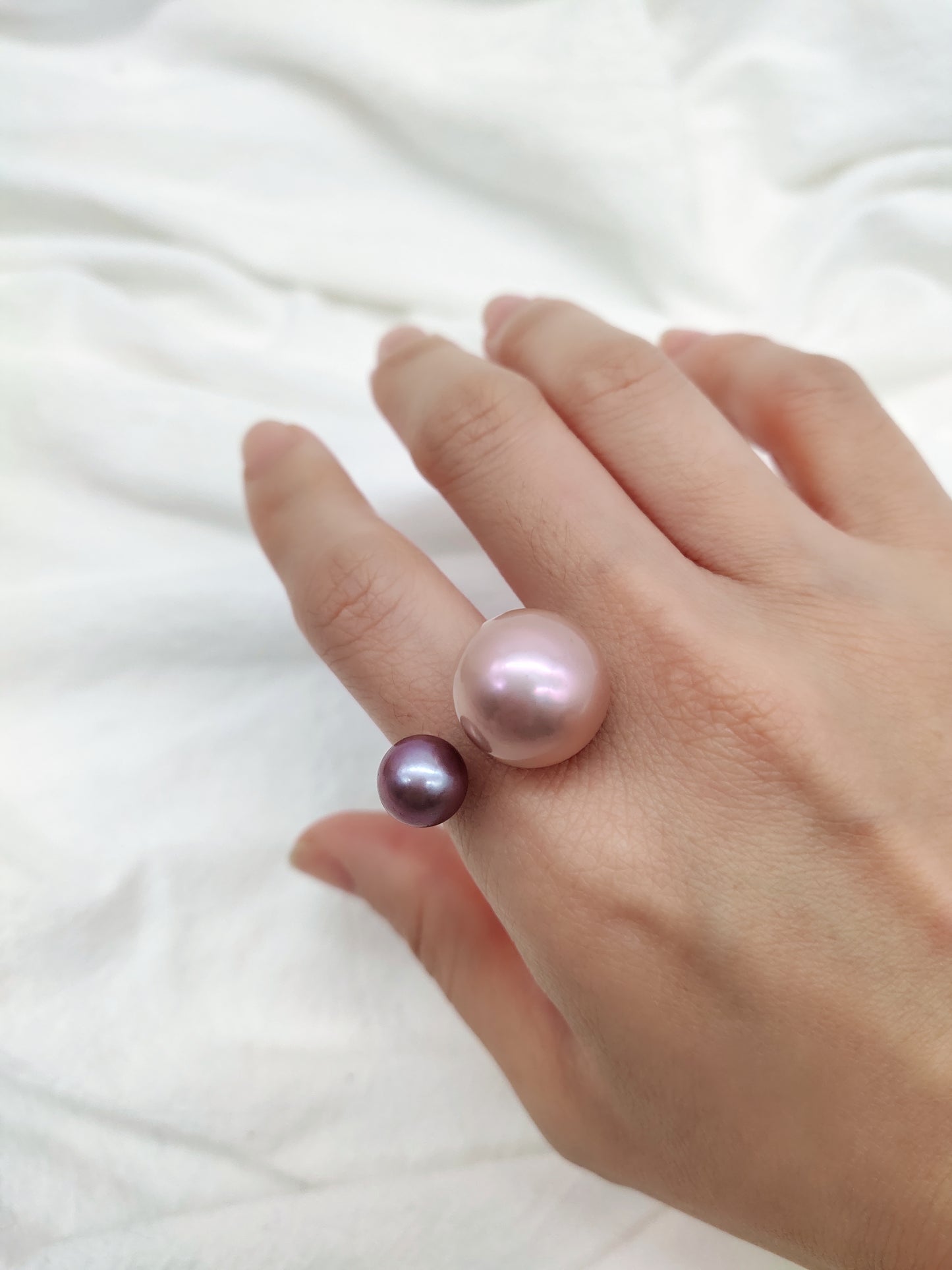 pink pearl ring