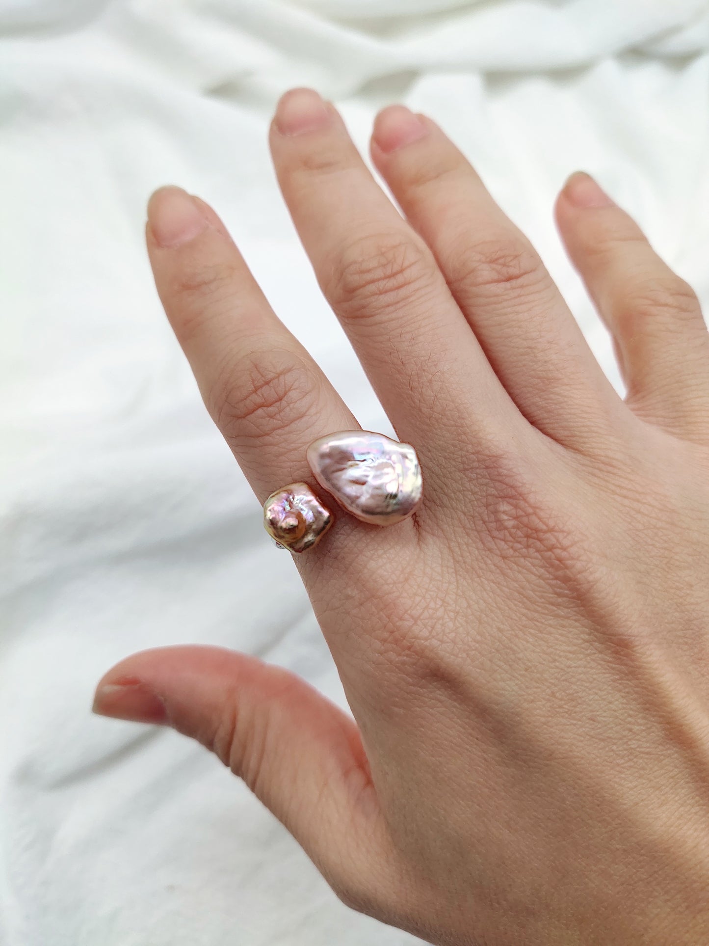 TOI ET MOI (YOU & ME) RING - KESHI PEARL