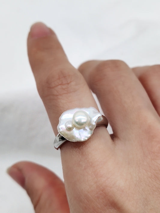 KESHI PEARL RING