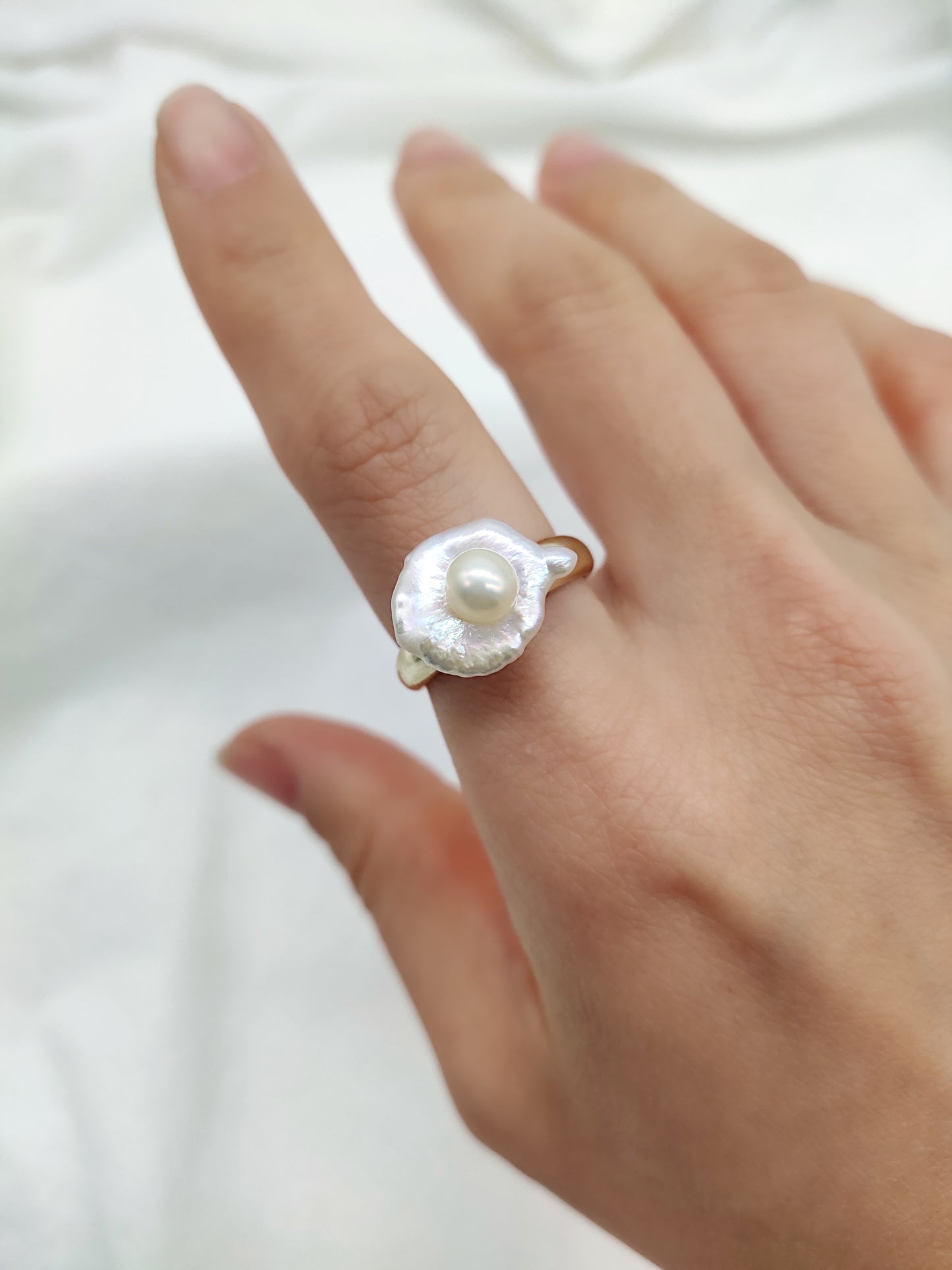 KESHI PEARL RING