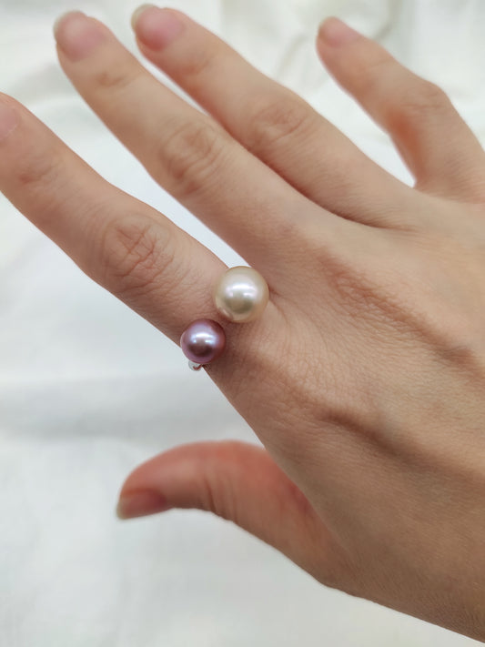 double pearl ring