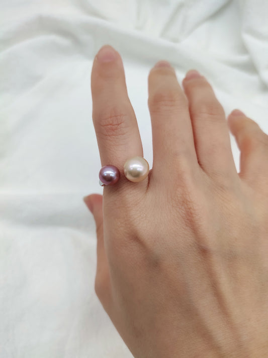 double pearl ring