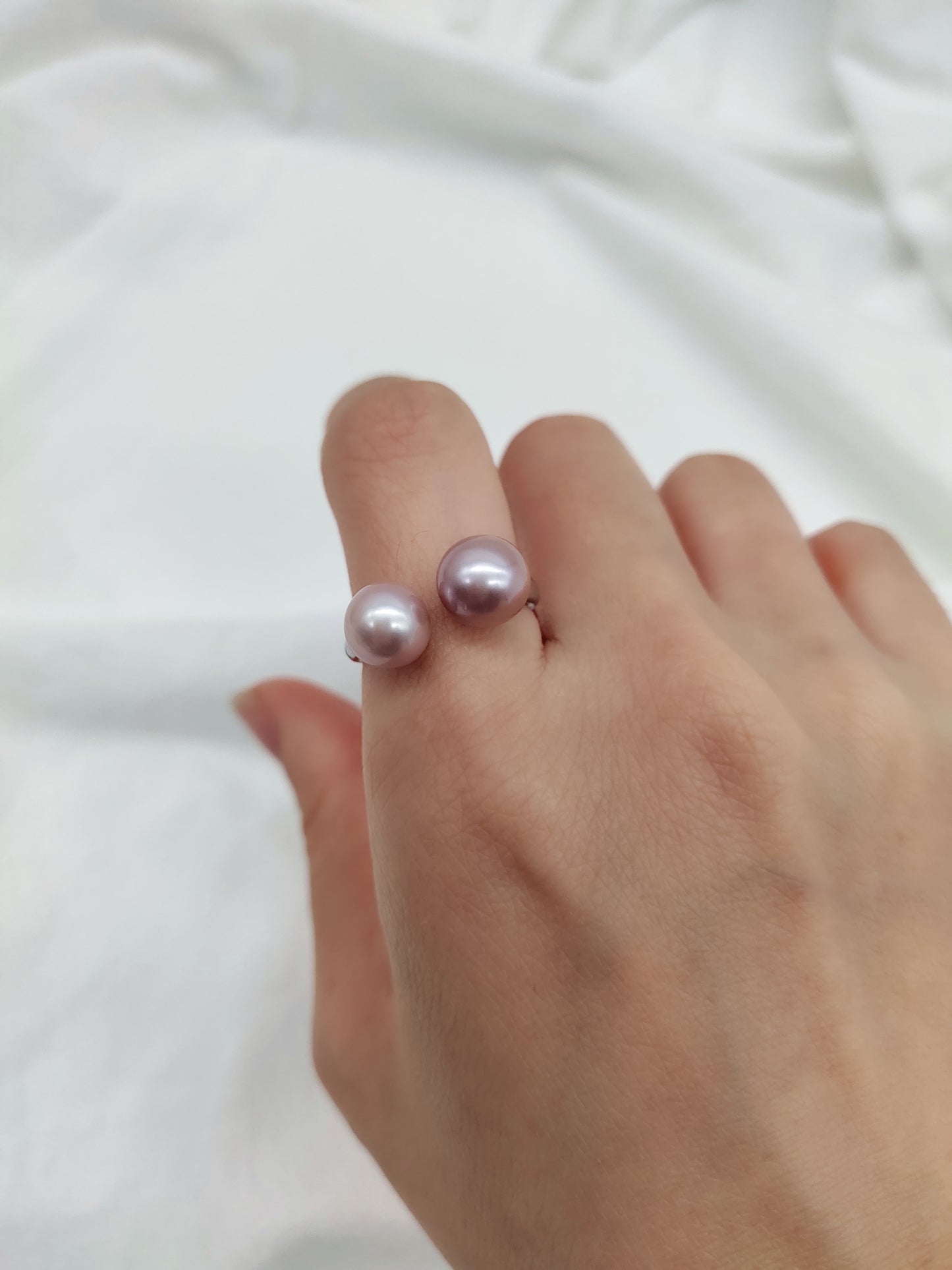 double pearl ring