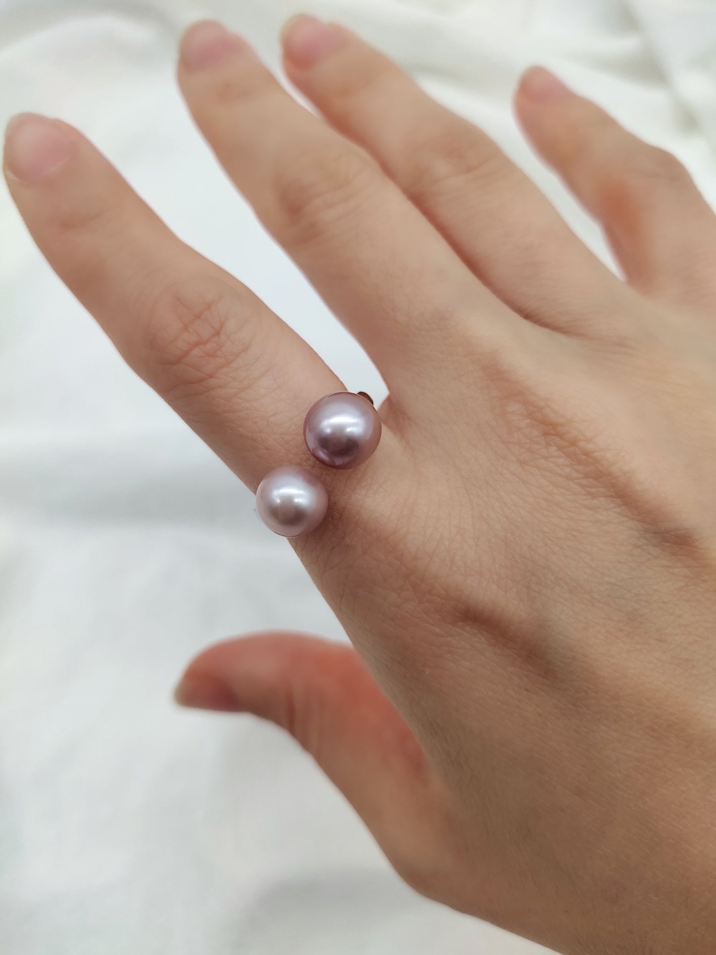 double pearl ring