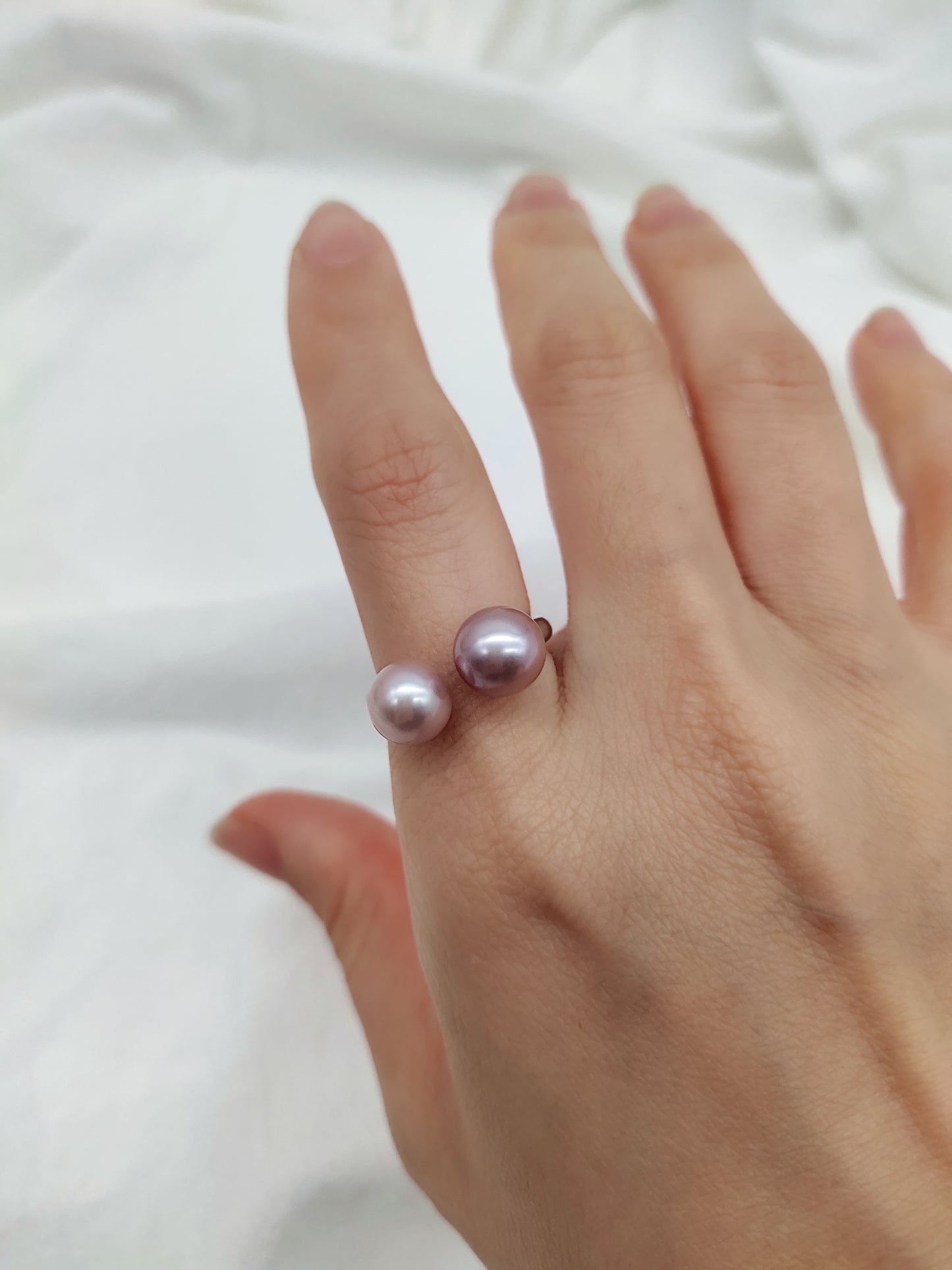 double pearl ring