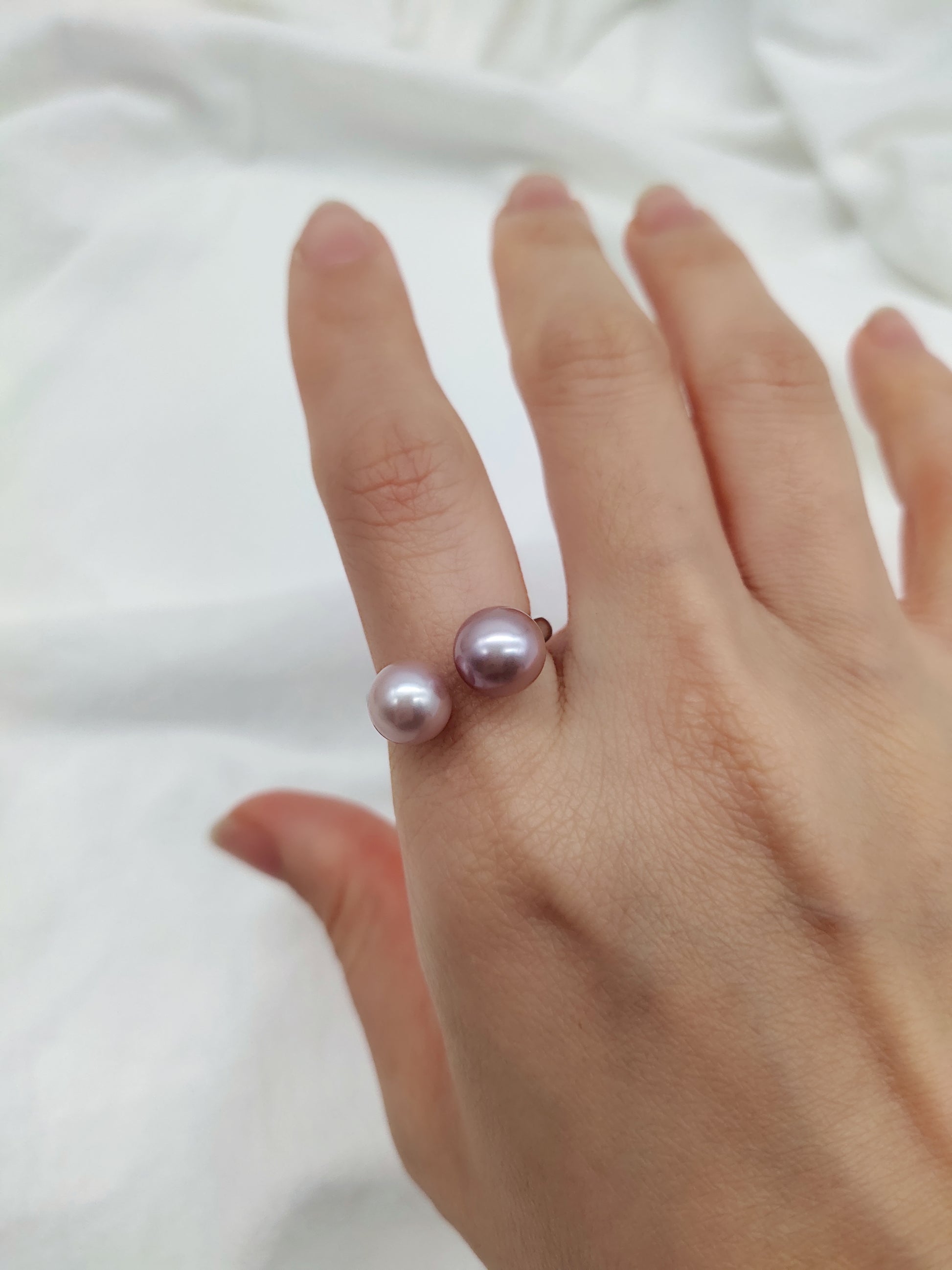 double pearl ring