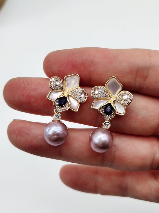PINK PEARL EARRINGS