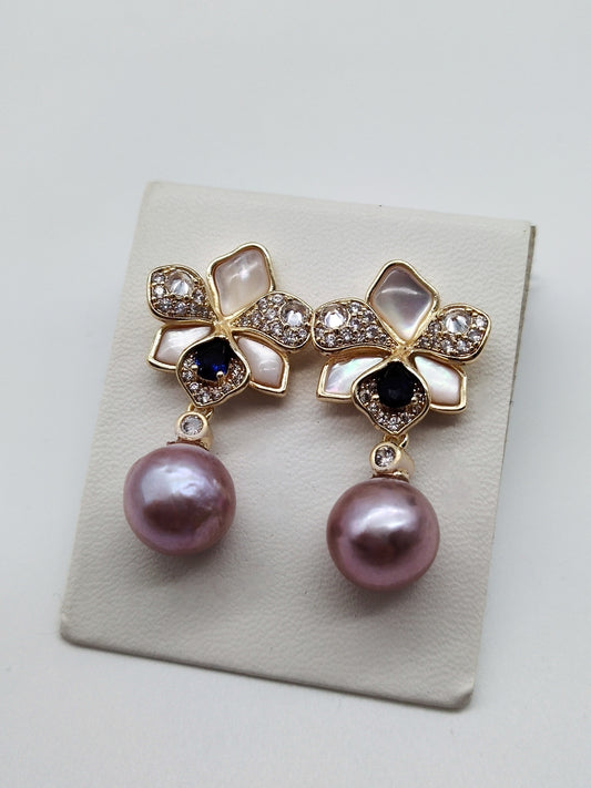 PINK PEARL EARRINGS