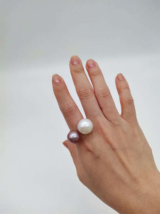 double pearl ring