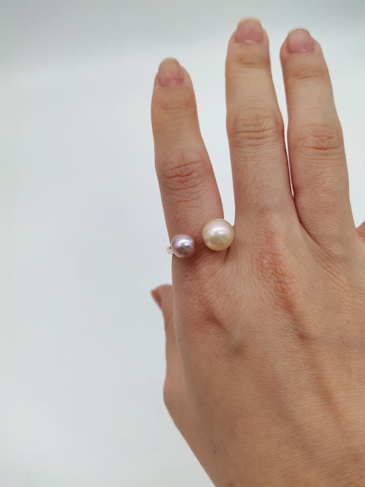double pearl ring