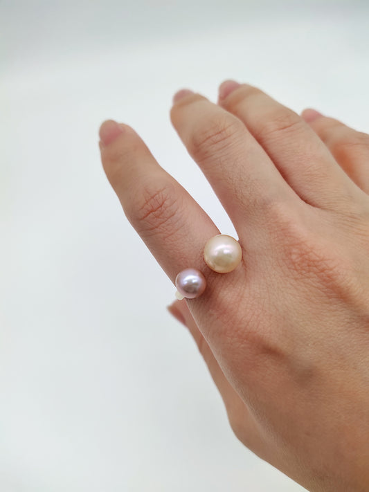 double pearl ring