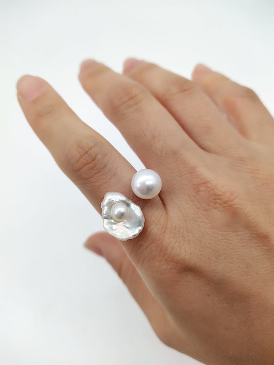 TOI ET MOI (YOU & ME) RING- KESHI PEARL