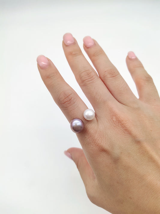 double pearl ring