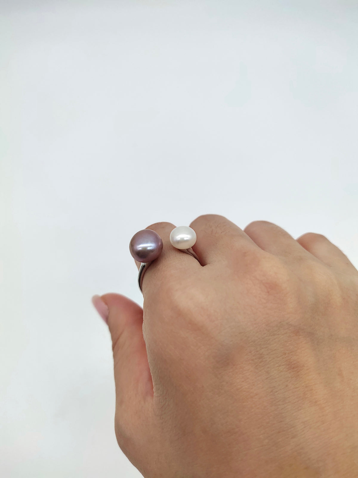 double pearl ring
