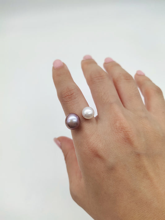 double pearl ring