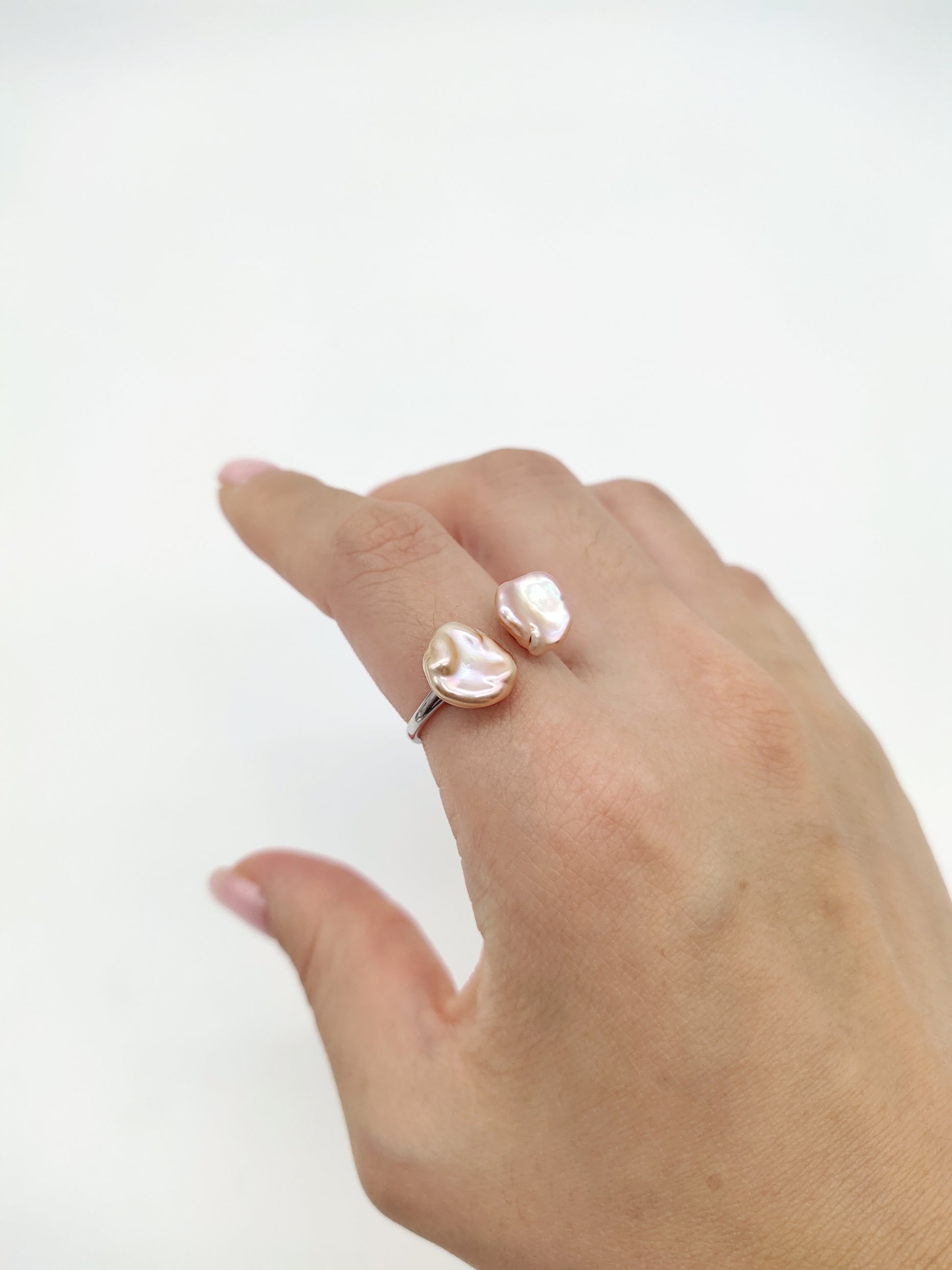 double pearl ring