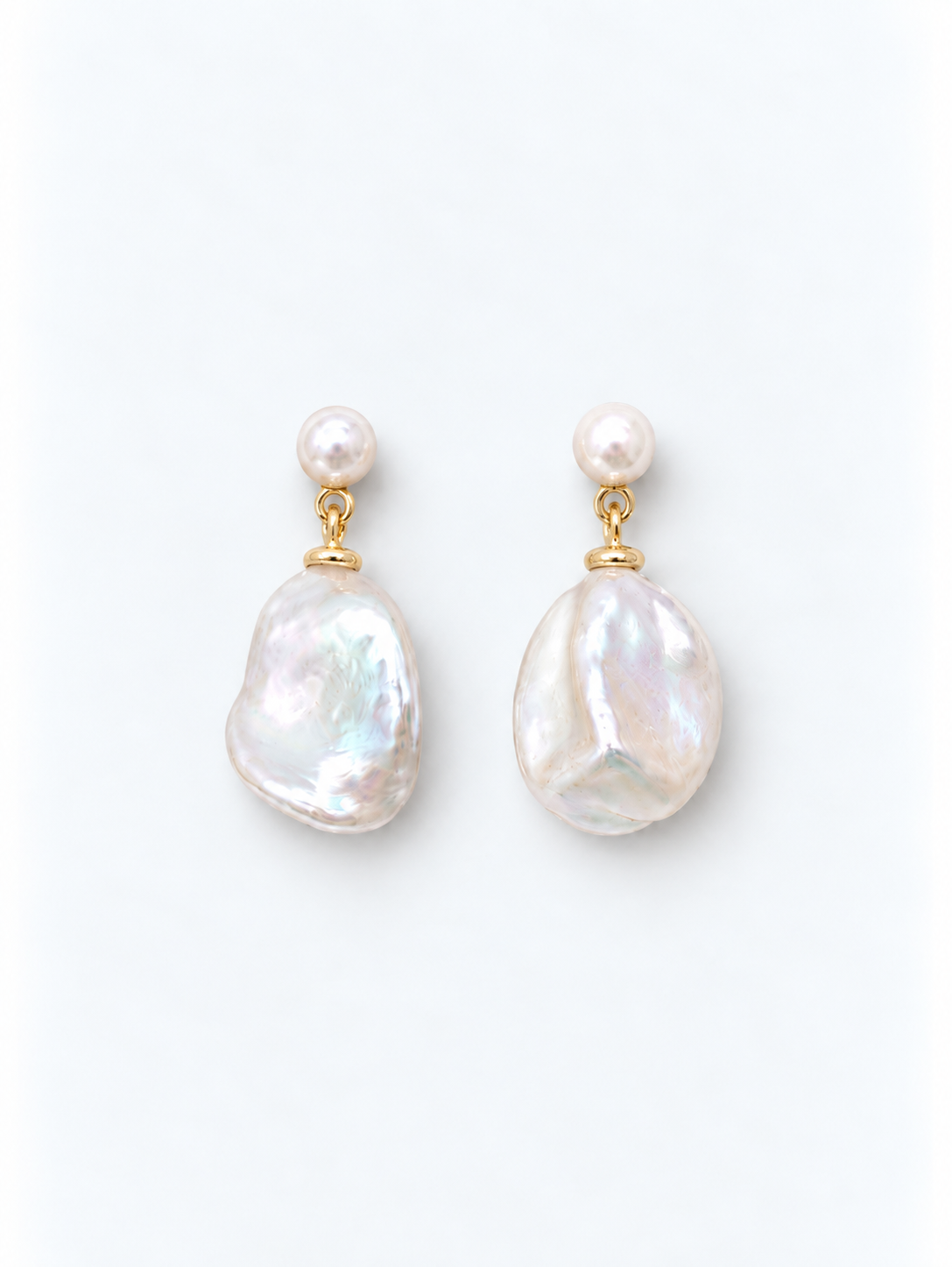 PETAL PEARL EARRINGS - KESHI PEARL