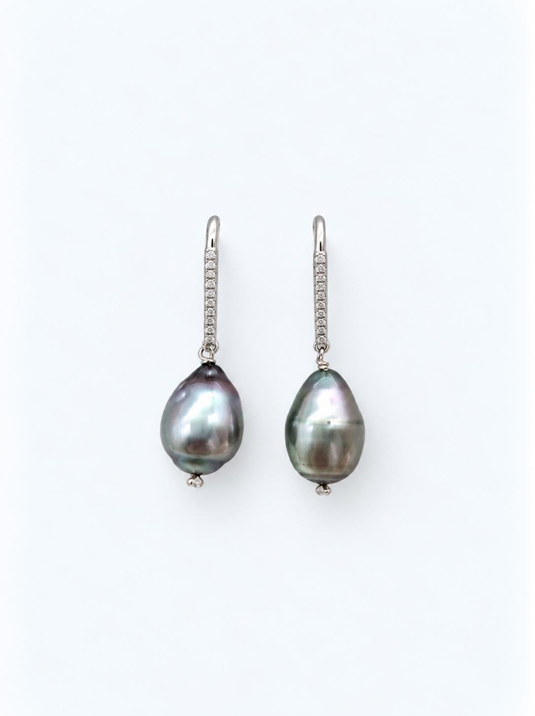 TAHITIAN SOUTH SEA PEARL DROP EARRINGS