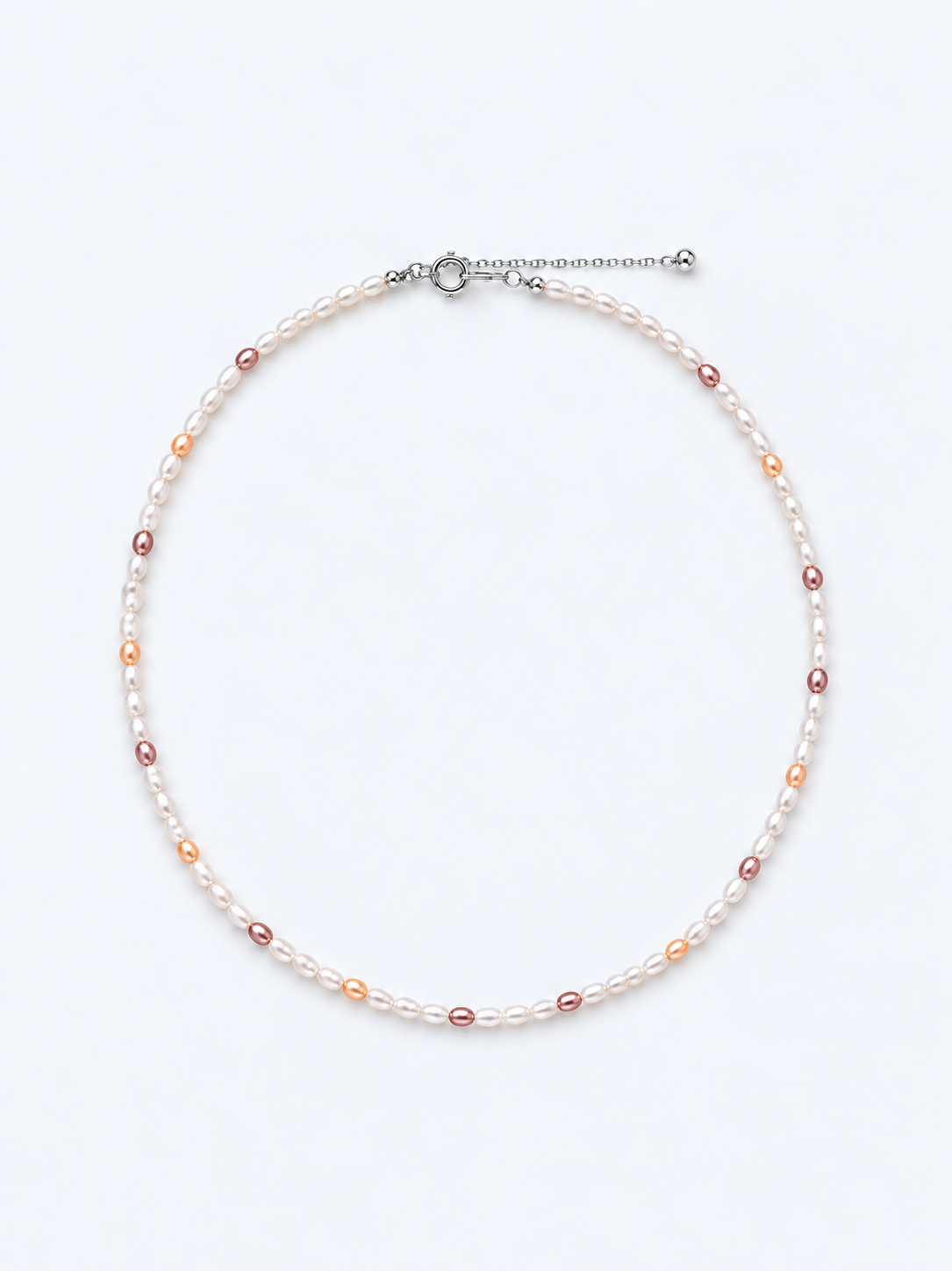 TINY RICE PEARL NECKLACE