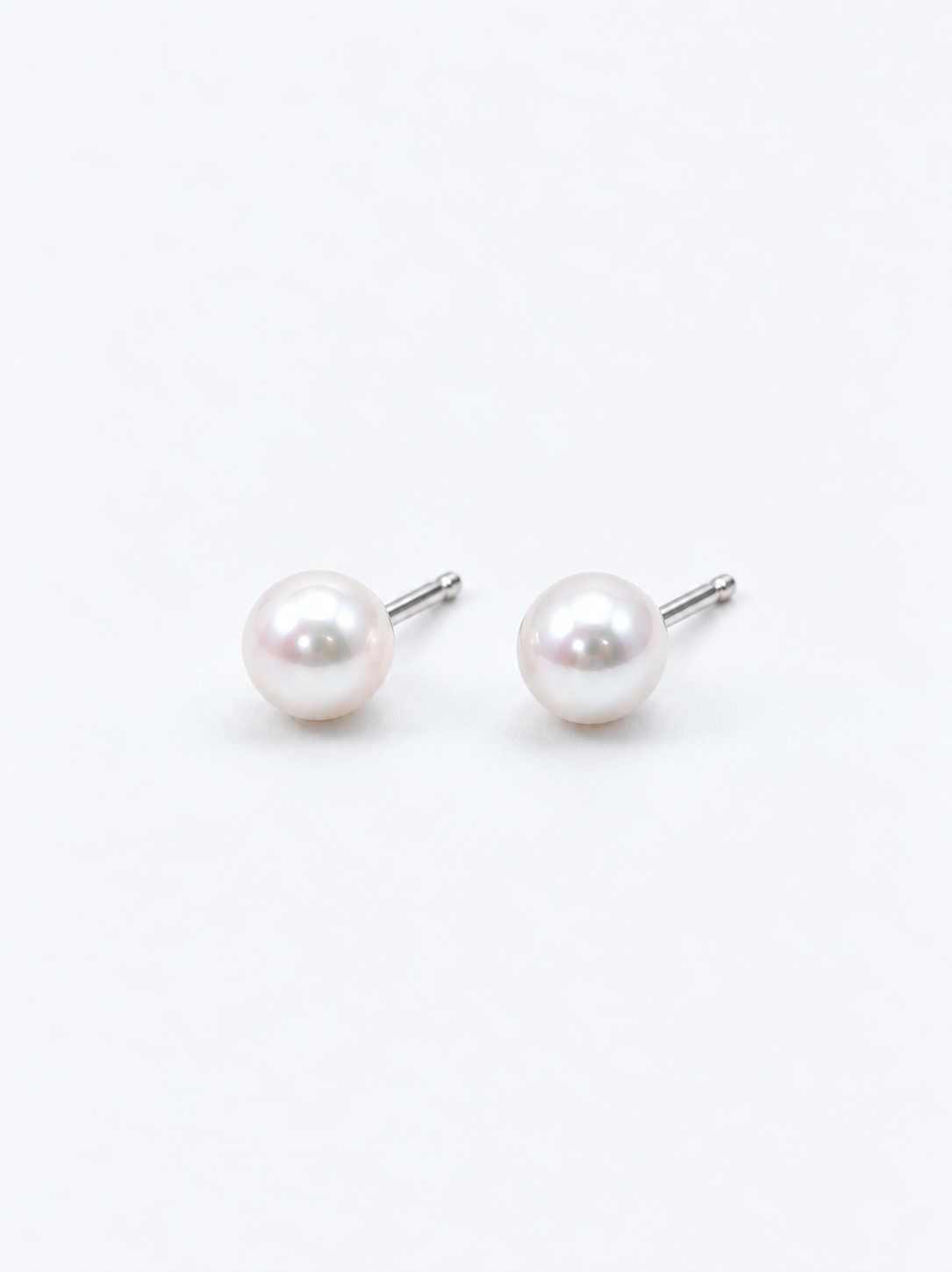 TINY ROUND FRESHWATER PEARL EARRINGS