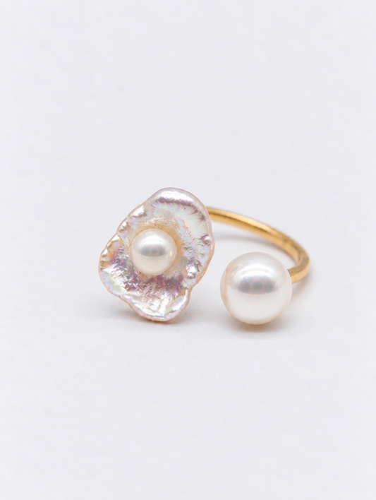 TOI ET MOI (YOU & ME) RING- KESHI PEARL