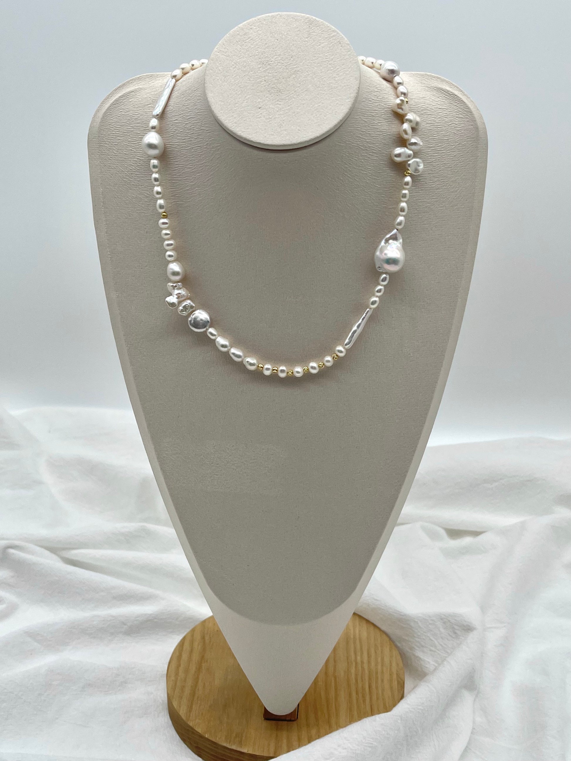 MIXED BAROQUE PEARL NECKLACE