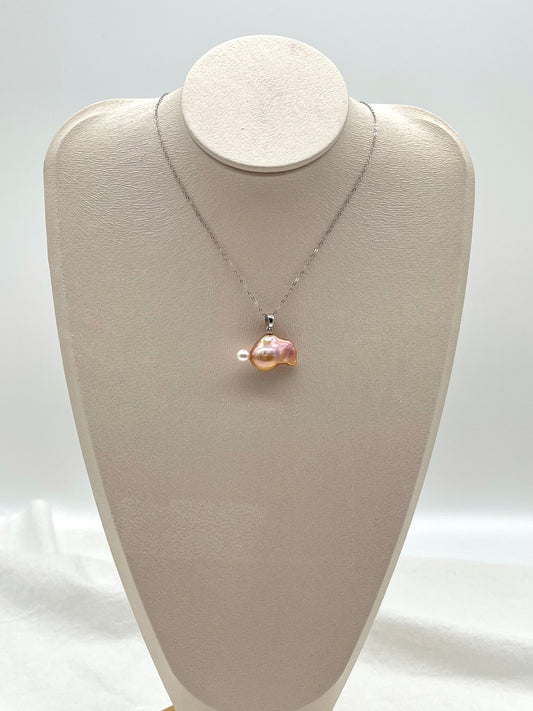 CUTE FISH BUBBLE BAROQUE PEARL NECKLACE - MOYZ