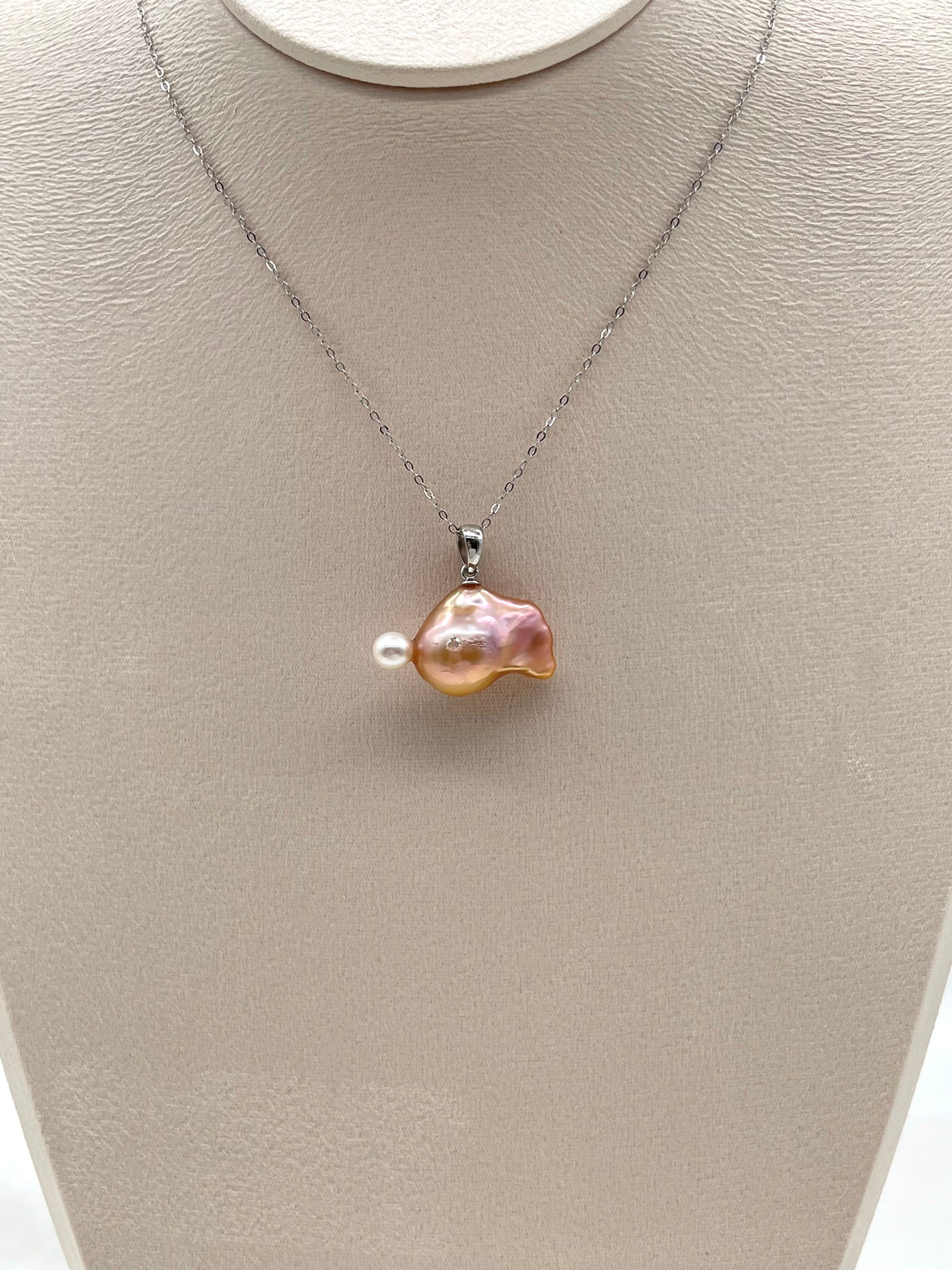 CUTE FISH BUBBLE BAROQUE PEARL NECKLACE - MOYZ